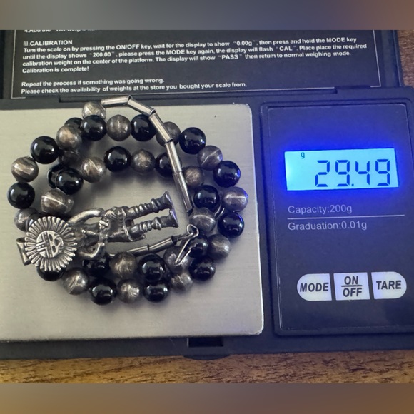 Vintage Sterling Silver Native American Bead Necklace With Sun Kachina Pendant - Picture 3 of 10